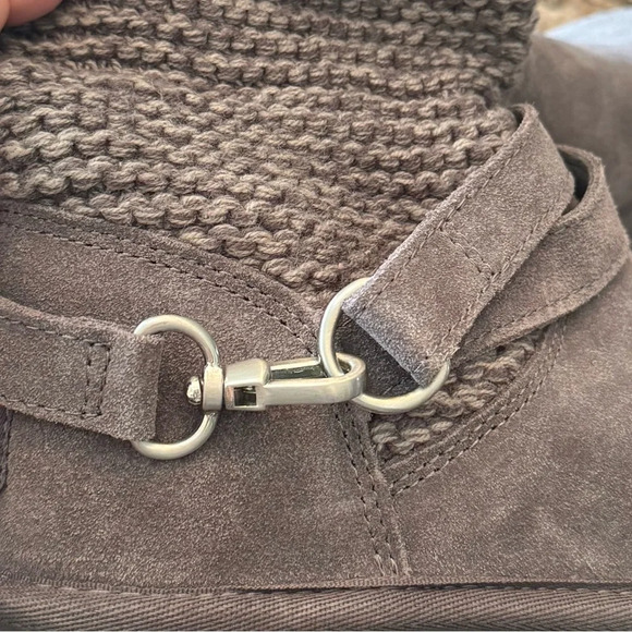 UGG Purl Strap Boot Charcoal Suede NWOB - Picture 9 of 9